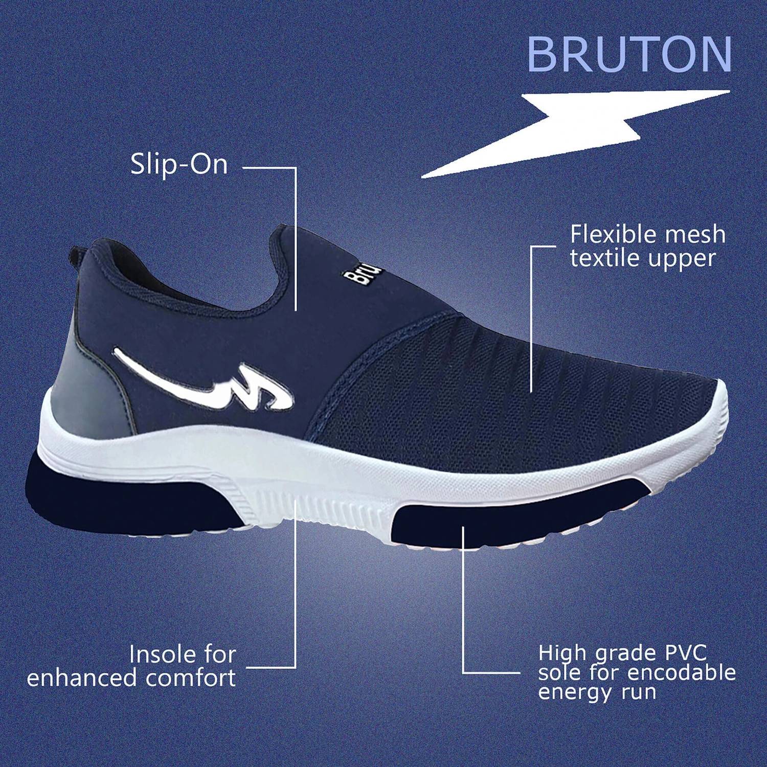 BRUTON Trendy Men Sports Running Running Shoes For Men