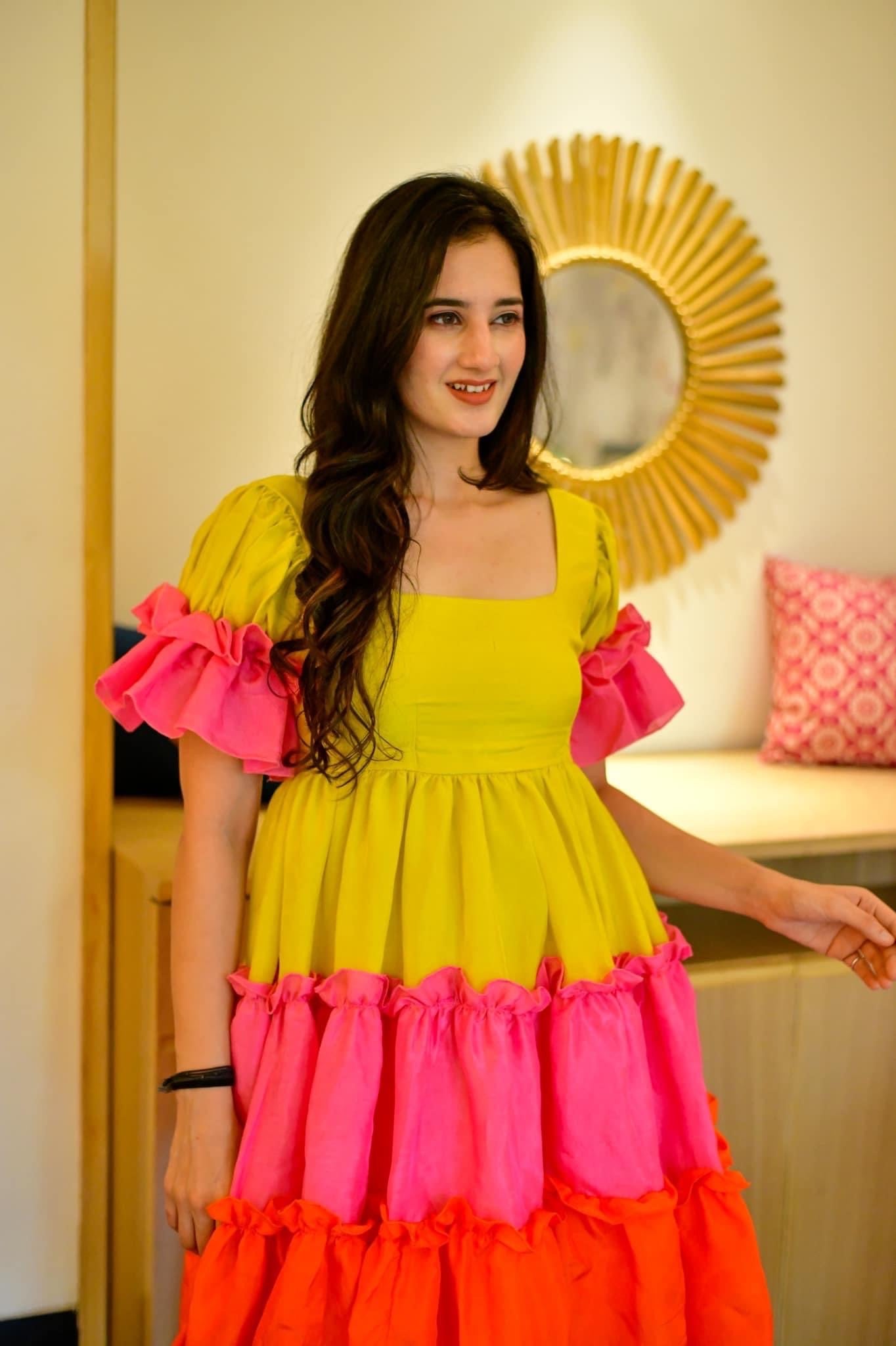 Zainab tiered dress