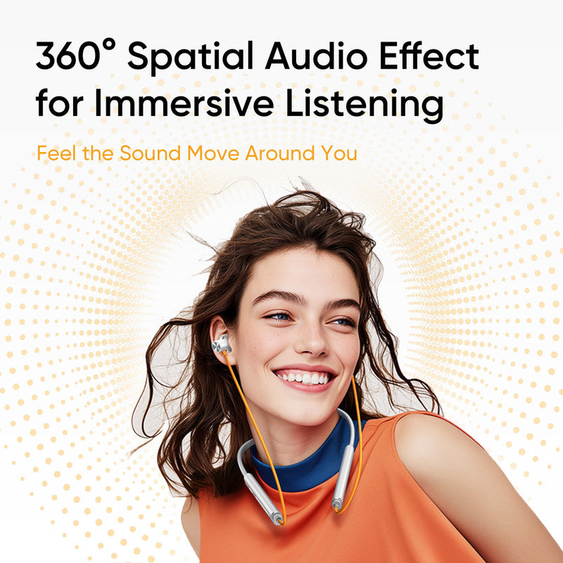 realme Buds Wireless 5 with 50dB ANC, 360 degree Spatial Audio, IP55 and 38hrs Playback Bluetooth Headset DAWN SILVER, In the Ear