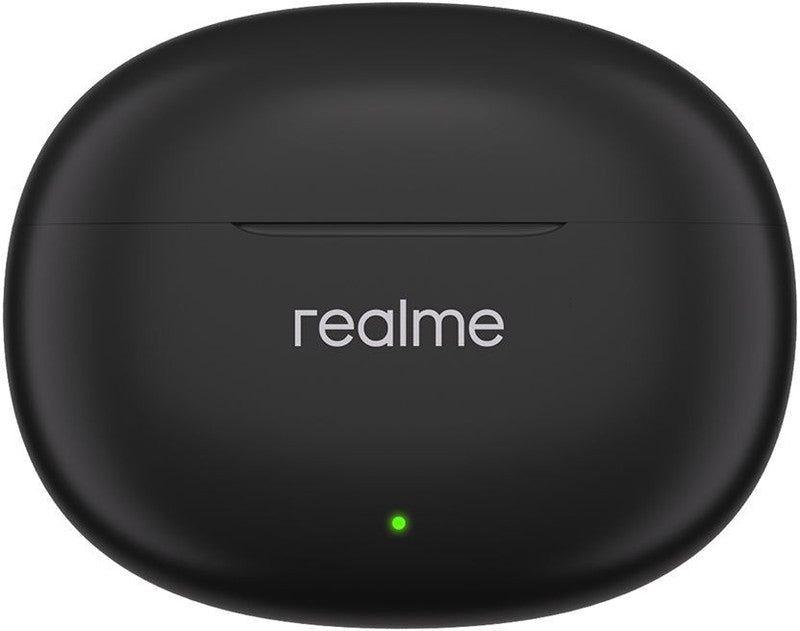 realme Buds T110 (RMA2306) with AI ENC for calls, 38 hours of Playback and Deep Bass Bluetooth Headset Punk Black, True Wireless